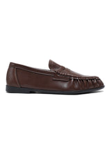 MODERN DRESS LOAFERS-BROWN