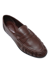 MODERN DRESS LOAFERS-BROWN