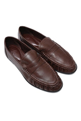 MODERN DRESS LOAFERS-BROWN