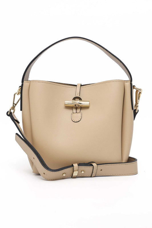 AXELTON HANDBAG-BEIGE