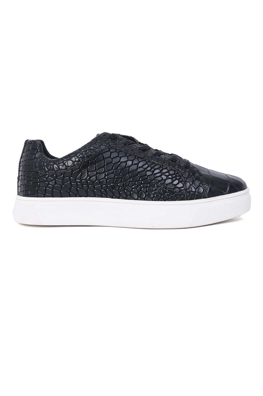 NOIR EMBOSS SNEAKER-BLACK