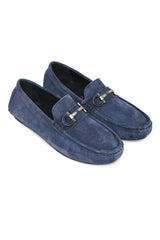 LUXURIOUS NAVY SUEDE LOAFER-NAVY