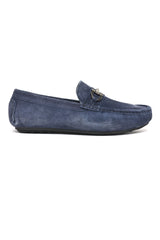 LUXURIOUS NAVY SUEDE LOAFER-NAVY