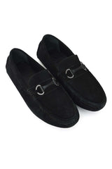 REGENT SUEDE LOAFER-BLACK