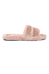ELEGANT FURRY SLIDE-PINK