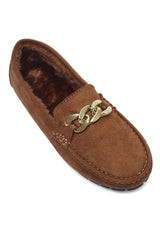 DECORATIVE CHAIN LOAFER-TAN