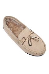 SOFT VELVET LOAFER-BEIGE