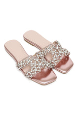 CRYSTAL LUXE SLIDE-PINK