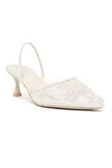 EMBROIDERED ELEGANCE SLINGBACK-BEIGE