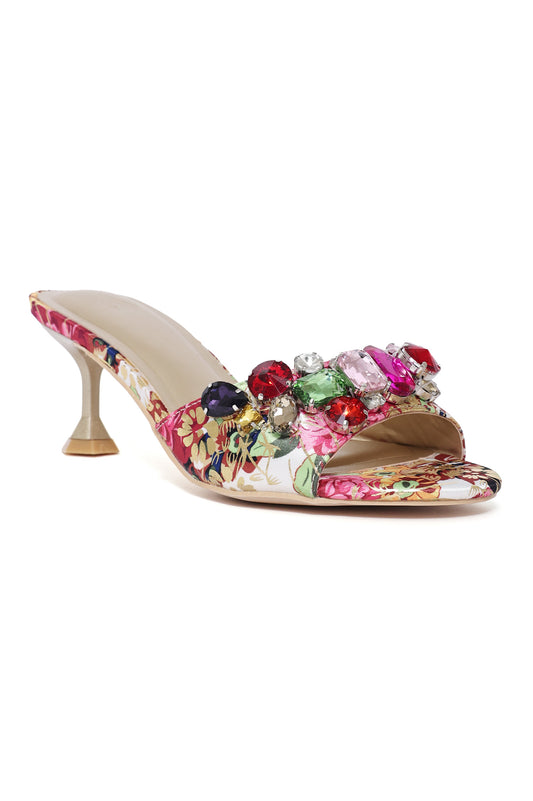 LUXE GEM-EMBELLISHED HEEL-MULTI
