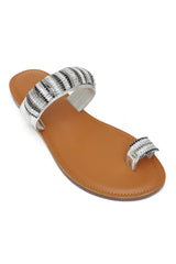 TOE-RING FLATS-SILVER