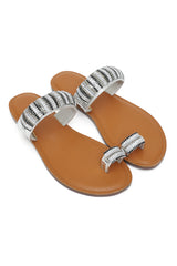 TOE-RING FLATS-SILVER