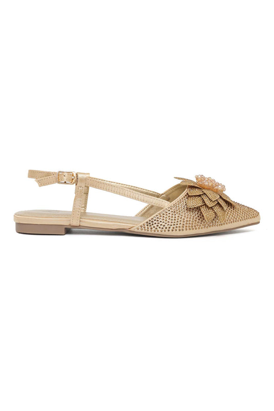 PETAL FLARE FLAT-GOLD