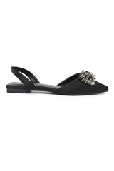 DAZZLE DRAGONFLY BROOCH SLINGBACK-BLACK