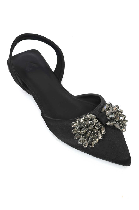 DAZZLE DRAGONFLY BROOCH SLINGBACK-BLACK