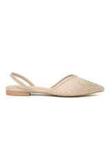 SHIMMER CREST SLINGBACK-GOLD