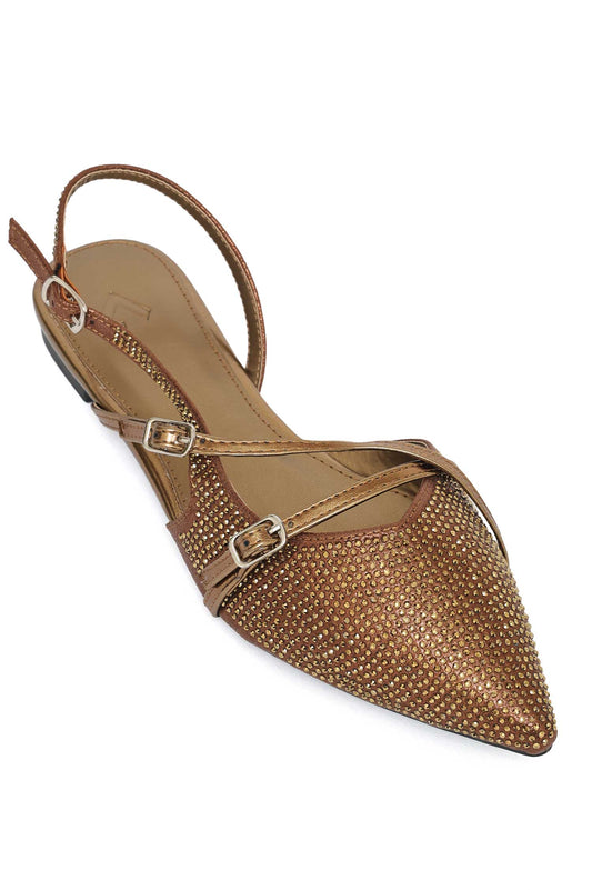 TWILIGHT CRYSTAL SLINGBACK-BRONZE