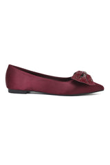 ROYAL KNOT SPARK FLAT-BURGUNDY