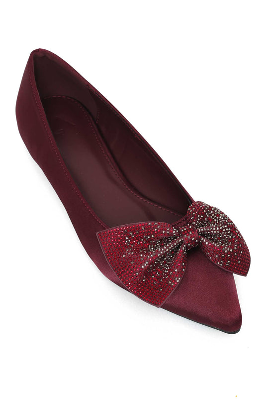 ROYAL KNOT SPARK FLAT-BURGUNDY