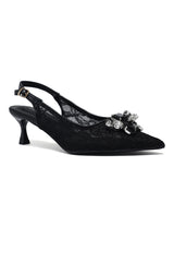CRYSTAL GRACE HEEL-BLACK