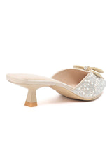 PEARL FROST GLIMMER HEEL-BEIGE