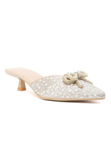 PEARL FROST GLIMMER HEEL-BEIGE