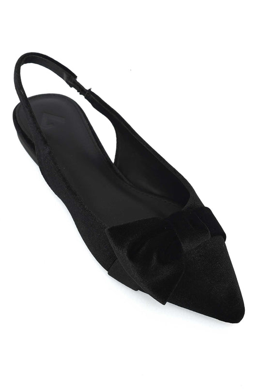 LUSH EMBRACE VELVET SLINGBACK-BLACK