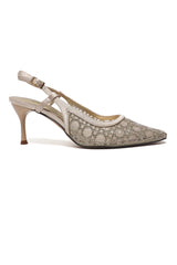 FILIGREE VEIL HEEL-GOLD