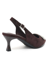 WHISPER PEARL SLINGBACK-COFFEE