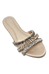 FOOT GLAMOR JEWEL SLIDE-GOLD