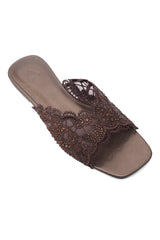 LACE DÉCOR FLAT-BRONZE