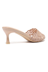 CRIMSON PETAL ELEGANCE HEEL-NUDE