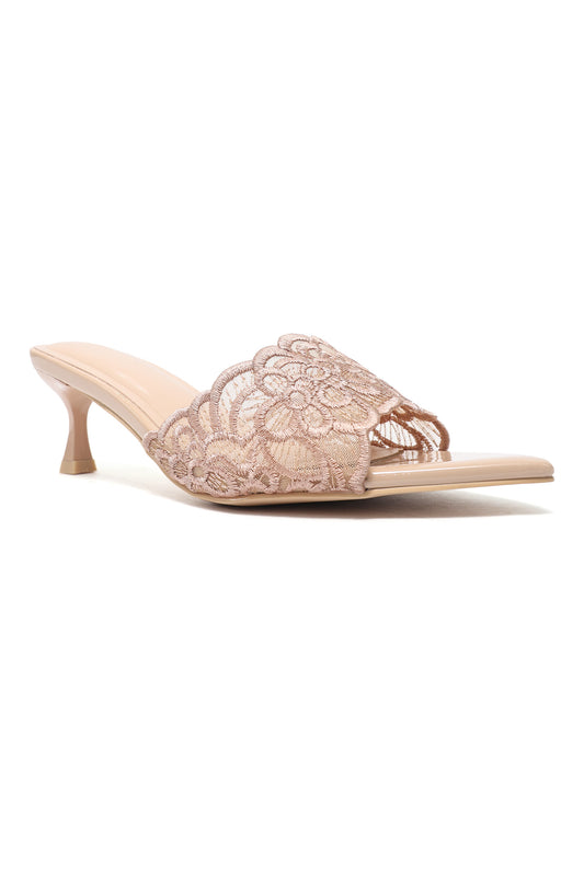 CRIMSON PETAL ELEGANCE HEEL-NUDE
