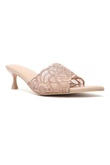 CRIMSON PETAL ELEGANCE HEEL-NUDE