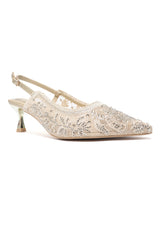 MOSAIC POINTED HEEL-GOLD