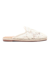 MESH LACE MULE-BEIGE