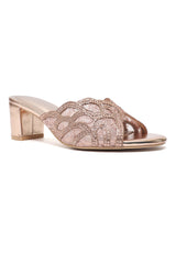 GLAMOUR WAVE HEEL-CHAMPAGNE