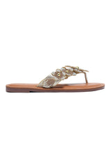 PREMIUM PETAL CLUSTER SLIDE-GOLD