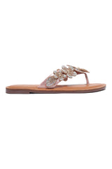 PREMIUM PETAL CLUSTER SLIDE-CHAMPAGNE