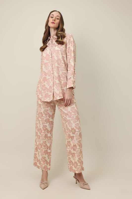 ROSEWELL TEXTURE CO-ORD SET-PINK