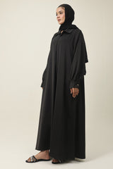 FLOWING MODEST ABAYA-BLACK