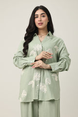 MONSOON LEAF CO-ORD-GREEN