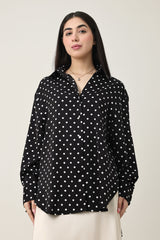 MIDNIGHT CLASSIC LOOSE SHIRT-BLACK