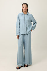 ALL-DAY-WEAR DELICATE CO-ORD SET-BLUE