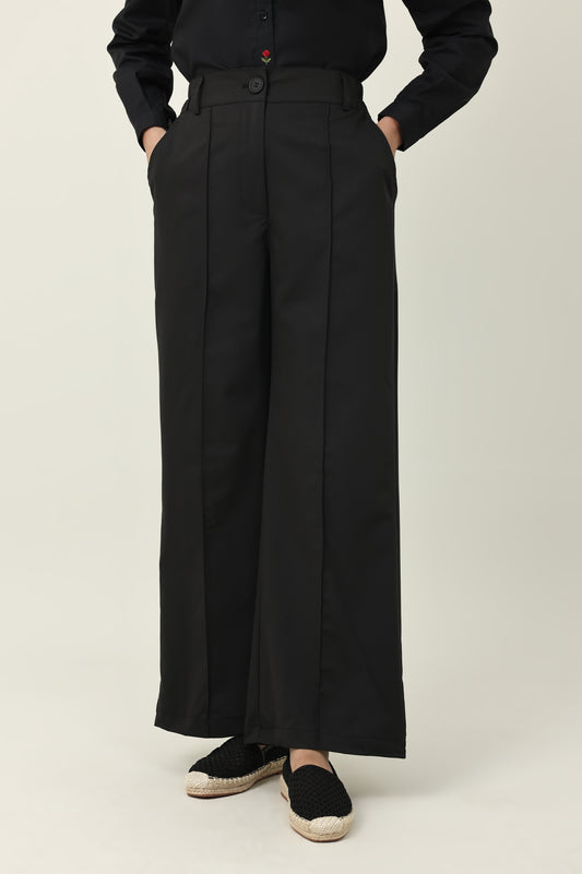 FLOW PALAZZO PANT-BLACK