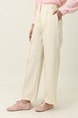 FLOW PALAZZO PANT-BEIGE