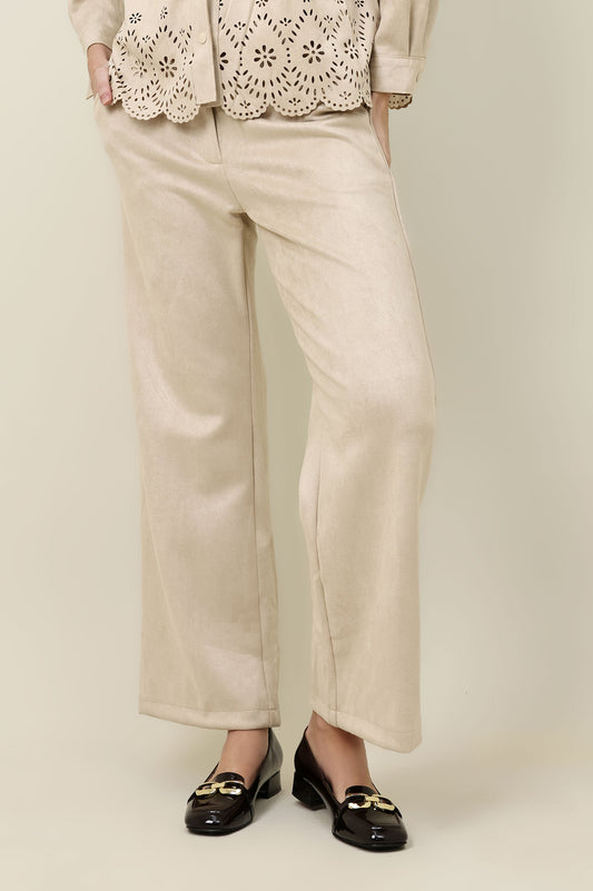 STRAIGHT SHAPE SCULPT BOTTOM-BEIGE