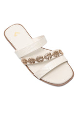LEAF MULTI ACCENT SLIDE-OFFWHITE