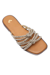 PRIME CASUAL SLIDES-GOLD