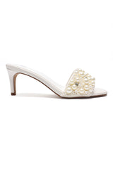 ONYX GLOW EMBELLISHED HEEL-OFFWHITE